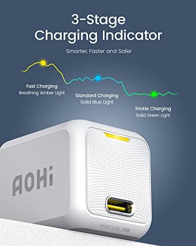 ADAPTADOR DE POWER DE CARGA FAPA DE CARGA FAPA DE CARGULAÇÃO DE PALAVRA USB C 20W 20W com ADAPTER AOHI 10000mAH Power Banks Conjunto