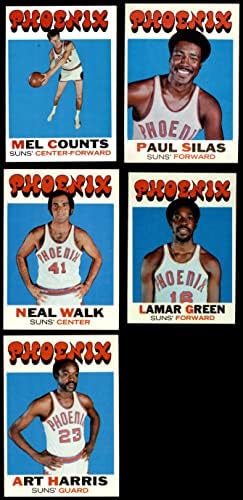 1971-72 Topps Phoenix Suns Team Set Phoenix Suns NM Suns