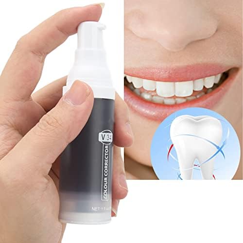 Pasta de dente roxa, 30 ml de dentes suaves branqueando o booster profundamente portátil para homens para viajar