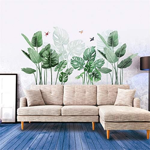Plantas Plants Room Green Home Parede Folhas Tropical Adesivos Decalques de adesivos de parede infantis para paredes da