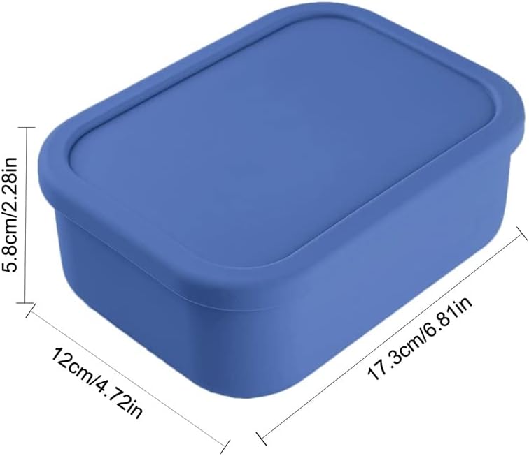 XXXDXDP Caixa de silicone Bento Recipientes duráveis ​​para lanche