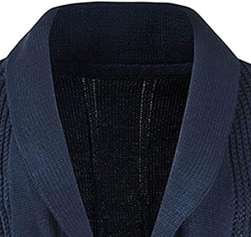 Cardigã Sinzelimin para suéter masculino Moda de xale fácil colar
