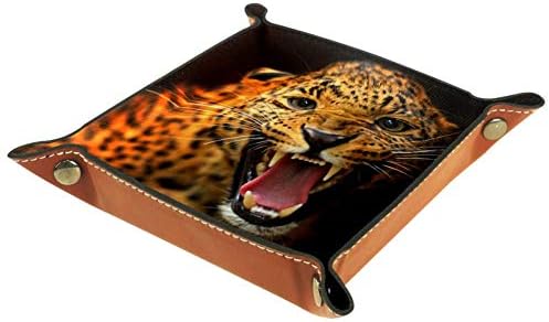 Lorvies Leopard Storage Box Cube Basking Bins Bins para o escritório em casa