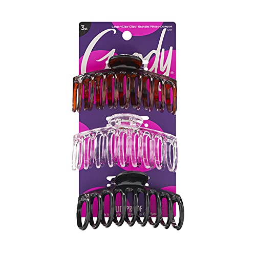 Clássicos de boa qualidade clipes de garra sprial - cores de 3 pacote, excelentes - ótimo para puxar facilmente o cabelo