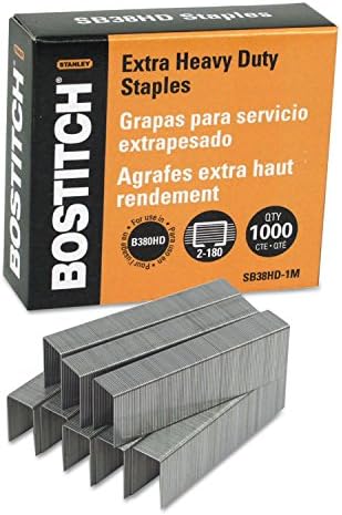 Bostitch SB38HD1M Premium de serviço pesado, comprimento da perna de 7/8 de polegada, 1000/caixa