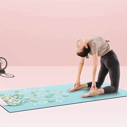 Shzbcdn tpe borracha yoga tapete portátil tapete de fitness dobrável com manta de linha de posição