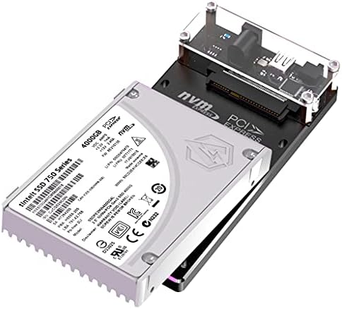 Aoduke 2,5 polegadas U.2 pcie nvme to USB3.0 Adaptador de gabinete do disco rígido Card SFF-8639, USB3.2 compatível com 10 Gbps para