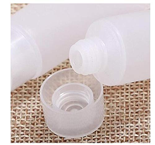 24pcs vazios reabastecíveis transparentes plásticos portátil portátil Squeezable Tubo de garrafa de cosméticos com tampa de flip