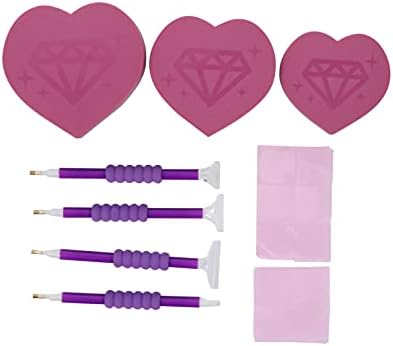 Excelty Kit de unhas Bordado Kit Acessórios de unhas 1 conjunto Heart Diamond Art Acessórios de caneta Kits Tools Kits com Clay Clay