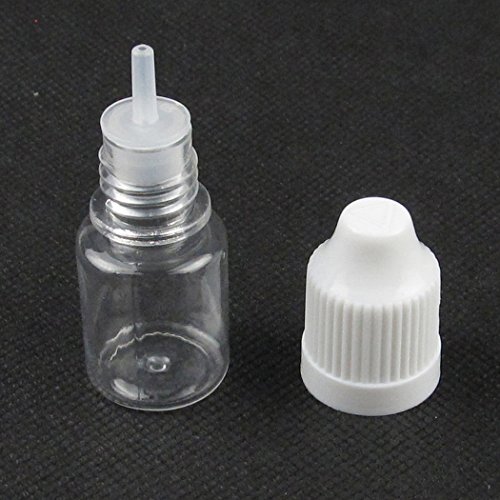 5 ml Garrafas de conta-gotas de plástico vazias e e-líquido e-líquido à prova de criança 10pcs Cap de 10pcs