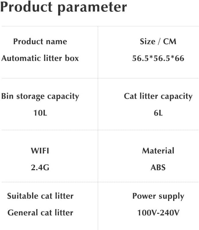 WYFDP WHITE SMART CATS AUTOMÁTICO CAIXA DE LIMPE