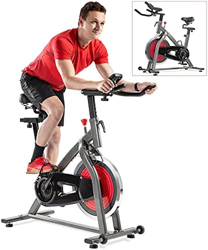 Bicicletes de treino de bicicleta, bicicleta de bicicleta de ciclismo interior Bicicleta de bicicleta, exercício de pedal de bicicleta de mesa com sensor de monitor/ pulso ajustável, para treino doméstico acionamento de cinto silencioso