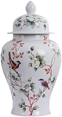 Coleção de vaso de vaso de porcelana de depila Coleção de ornamentos decorativos jarra de gengibre de cerâmica vintage para a sala de entrada da varanda de entrada decoração da casa, vas