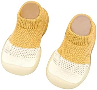 Sapatos de Walkers Mistores Meias elásticas Mesh de bebê Cores Infantil First Criandler Sapatos de bebê de bebê para bebês menino