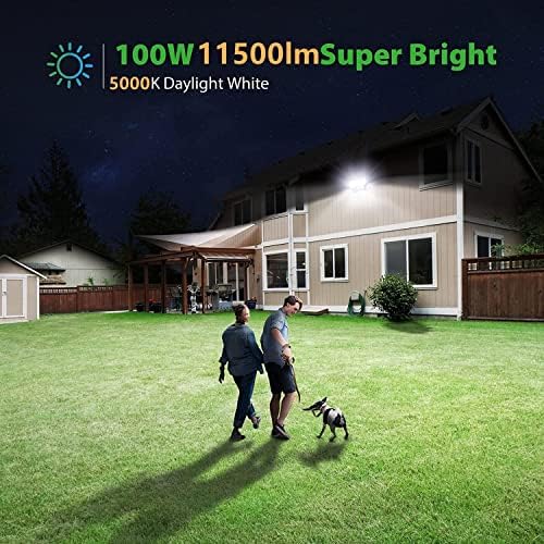 XYCN 100W LED LED SENSOR DE MOVIMENTO NOUNTE, 11500 LUMens LED LIGHT LIGH