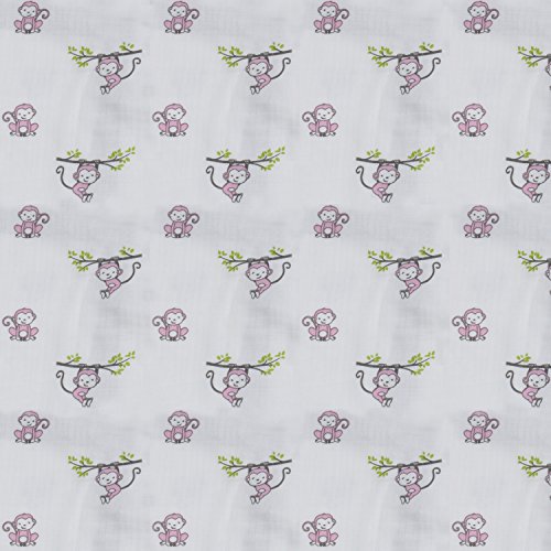 Bacati - Happy Monkeys Muslin 2 PC Security Cobertors