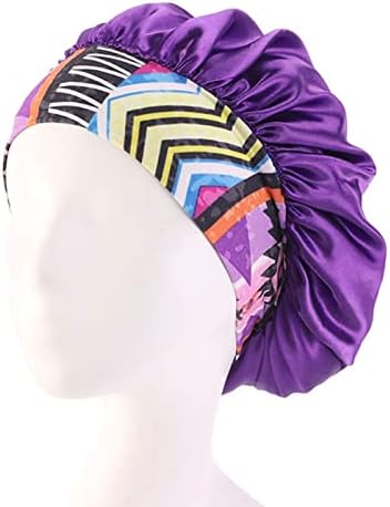 Capace de chuveiro Bienka para mulheres Captas de cetim elástica Elastic de banda larga Proteção de cabelo Capuz Chapéus