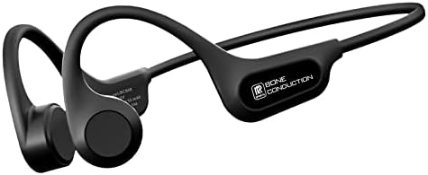 RR Sports Ossos de condução fones de ouvido Bluetooth, fones de ouvido sem fio e ouvido com microfone embutido e MP3 Player