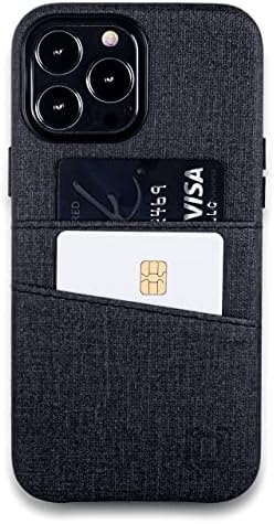 Caixa de carteira do Dockem para iPhone 13 Pro Max com placa de metal embutida para montagem magnética e 2 bolsos do