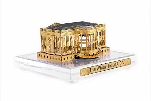 Modelo em miniatura da Casa Branca de Kolambas da America Crystal Showpiece Decoração da decoração de casa Principal/presente