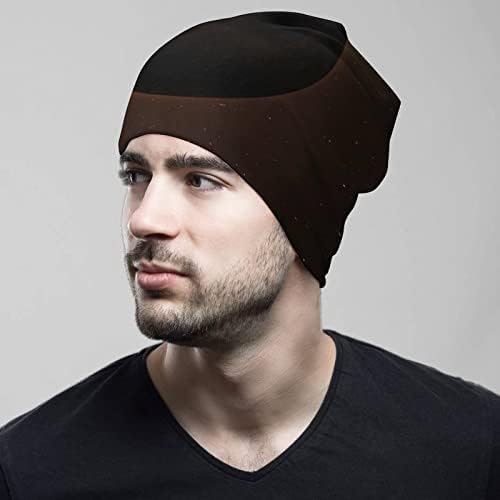 Baikutouan Eclipse Solar Hats de gorro para homens para homens com tampa de crânio de designs