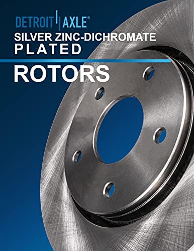 Eixo de Detroit - Rotores de disco dianteiro e traseiro + substituição de pastilhas de cerâmica para 2008-2013 Nissan