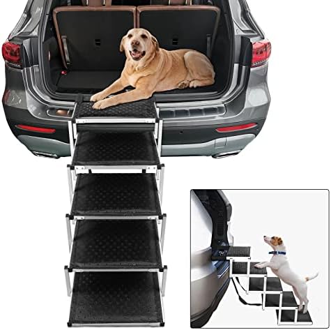 Escadas de cães de Kelixu para carros e SUV grandes degraus para cães, escadas dobráveis ​​para animais de estimação