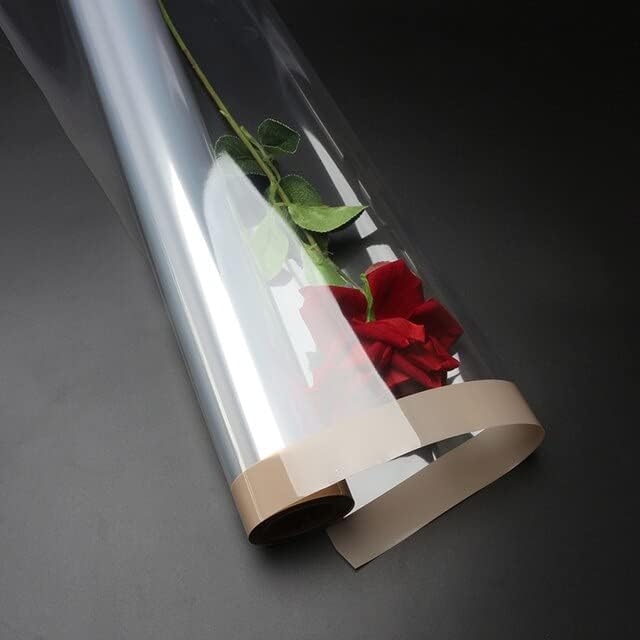 IMT-LLC Celofane Rolo Opp Transparente Durável Clear Bouquet Flor Art Papel