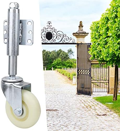 Roda de porta, roda de giro de giro de giro portão carregada de mola de 4 polegadas Montagem universal para o jardim do jardim