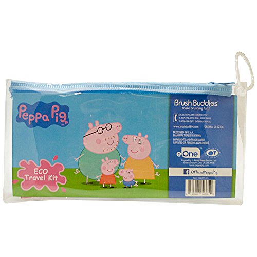 Matícios de escova Peppa Pig Eco Travel Kit, 1 contagem