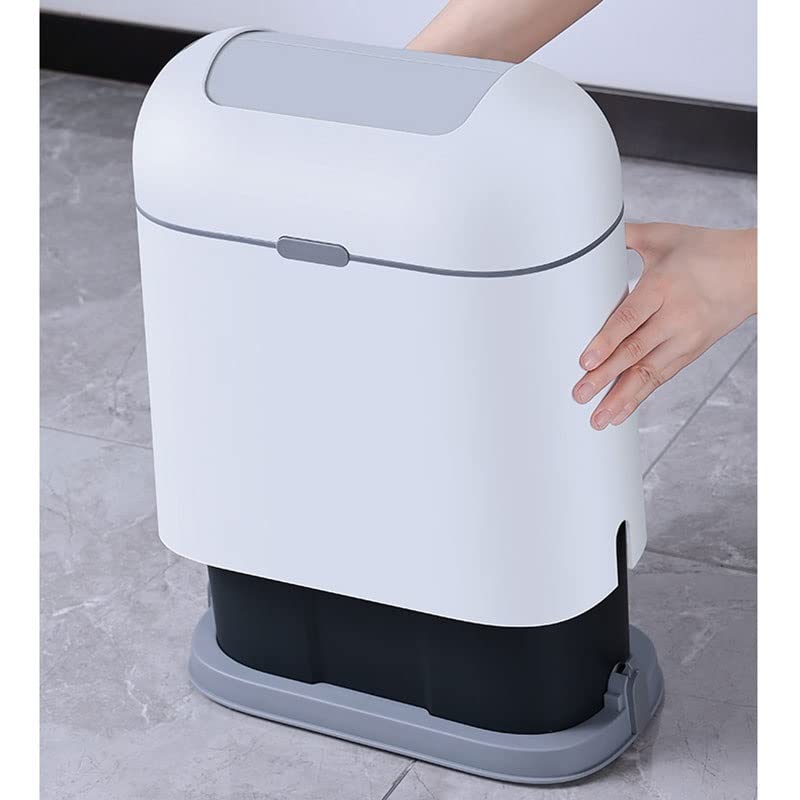Lixo inteligente de anmmber lata para banheiro automático lixo de lixo com tampa de lixo de sensor de grande capacidade para caixas domésticas