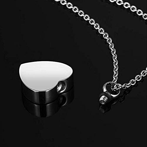 Suweile zlxl426 1pc jóias de cremação de jóias de aço inoxidável de metal de aço inoxidável colar de pequenas cinzas