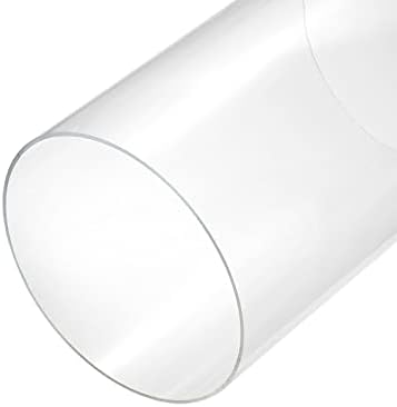Meccanixity Tubo acrílico Limpo de tubo redondo rígido 214mm ID 220mm od 14 Para lâmpadas e lanternas, sistema de resfriamento
