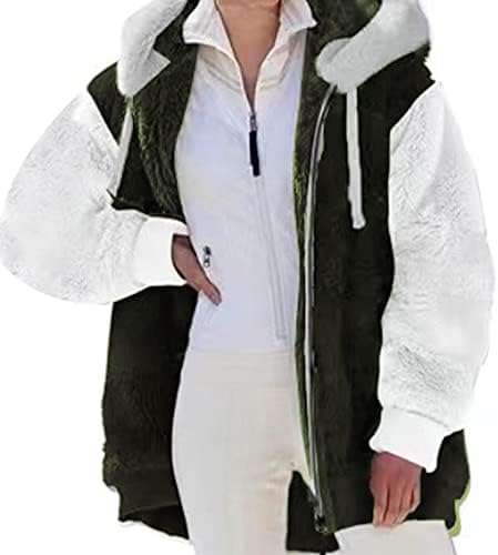 Jaquetas de Listha para mulheres, jaqueta longa de manga longa acampamento feminino com bolsos
