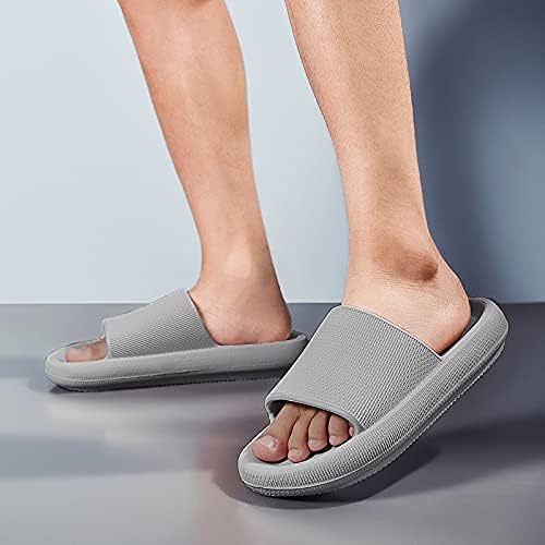 Flipers de travesseiros de plataforma para homens mulheres ， Sapatos leves de chuveiro de ponta de chuveiro ， Sandálias de Sandálias