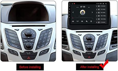 Android 10 estéreo de rádio para Ford Fiesta 2008-2017, Biorunn 9 CAR GPS NAVI sem fio Navi Unidade de cabeça automática IPS