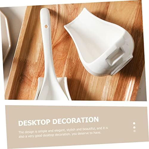 Bestonzon 1 conjunto decoração de remo ramen para servir porcelana utensílio misturando ladas premium stand de cerâmica