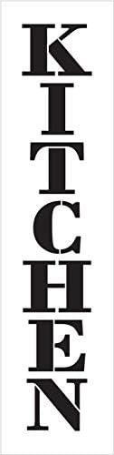 Cozinha - Farmhouse Serif - Vertical - Word Stencil - STCL1952 - Por Studior12