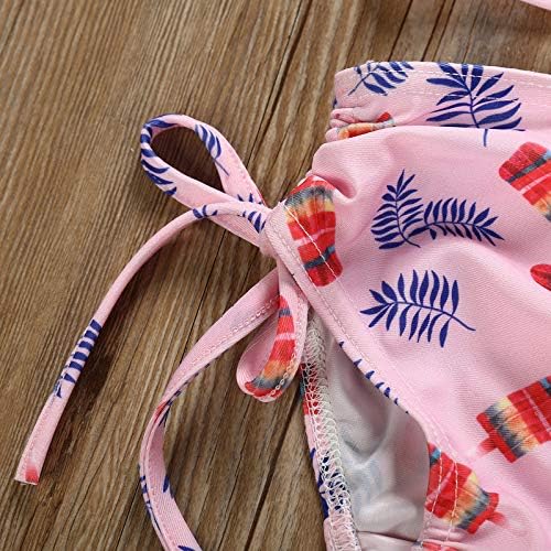 Roupas de banho para meninas crianças bebês impressão bowknotwearwear duas peças infantil garoto de verão biquíni tankini conjuntos de tankini