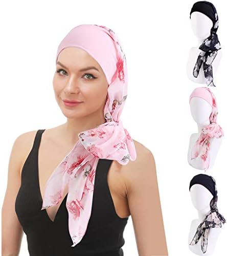 FOHEL Chemo Headwear Turbans for Women Hair Long Hair Headwraps Chapes Cancer Chapé