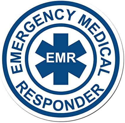 A caneca de leite projeta emergência respondente médica EMR 4 polegadas Decalque de vinil colorido