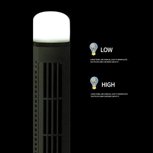 Fã de resfriamento de torre de verão HOMBOM com ventilador elétrico de torre recarregável leve e USB, ventilador vertical