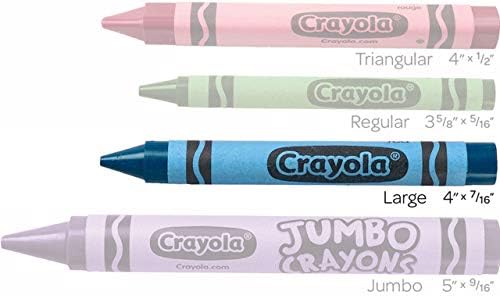 Crayola Grandes Crayons, Cravamento Rosa, Ferramentas de Arte para Crianças, 12 contagem, 4 x 7/16