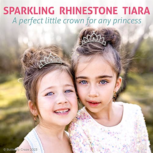 Mini tiara para crianças - ideal para a comitiva de casamento como meninas de flores, adicione um toque de realeza à festa de aniversário