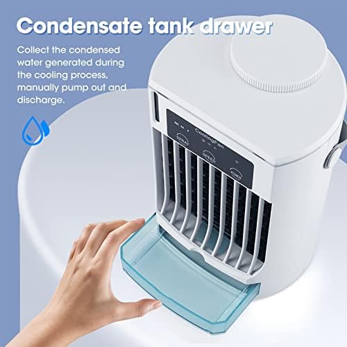 Ventilador de ar condicionado portátil Spray de umidificação pessoal com refrigerador de ar com ventilador de refrigeração