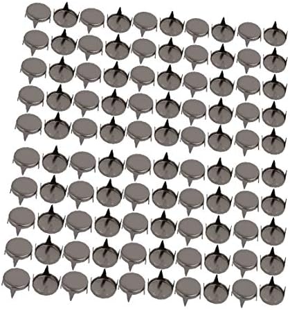 X-Dree 100pcs 10mm Diy Cabeça plana Brad prata cinza para scrap.