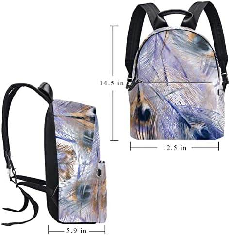 Tbouobt Leation Travel Mackpack Laptop Laptop Casual Mochila Para Mulheres Men, Abstract Art Feather