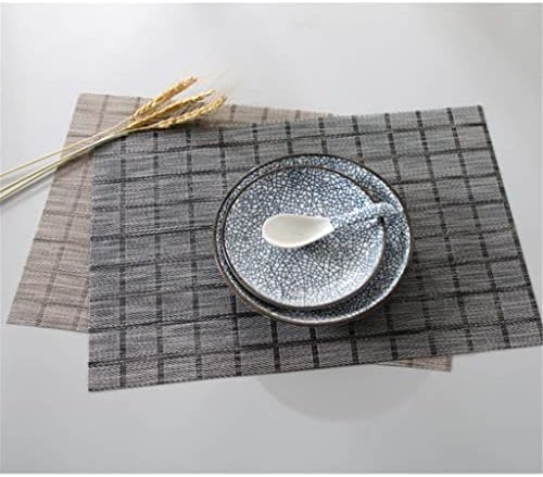 Ujhesw 4pcs/lote 45x30cm Japanese Placemat Lattice Meal Plate Bowl Pad Coasters tapetes para mesa de jantar