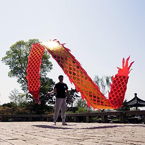 DSJUGGLING DROGON GOLDEN POI com cabeça de dragão de plástico real em 3D e combinação de corda balanço, dança de dragão chinês