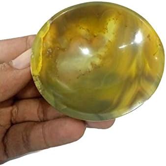 Mão esculpida em quartzo dourado tigela de pedra gerador de energia reiki cura pedra de cura